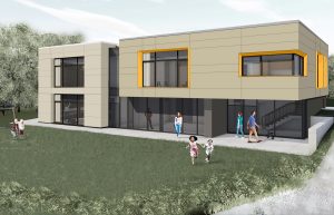 Kindertagesstätte St. Bernward Konzept-Rendering außen